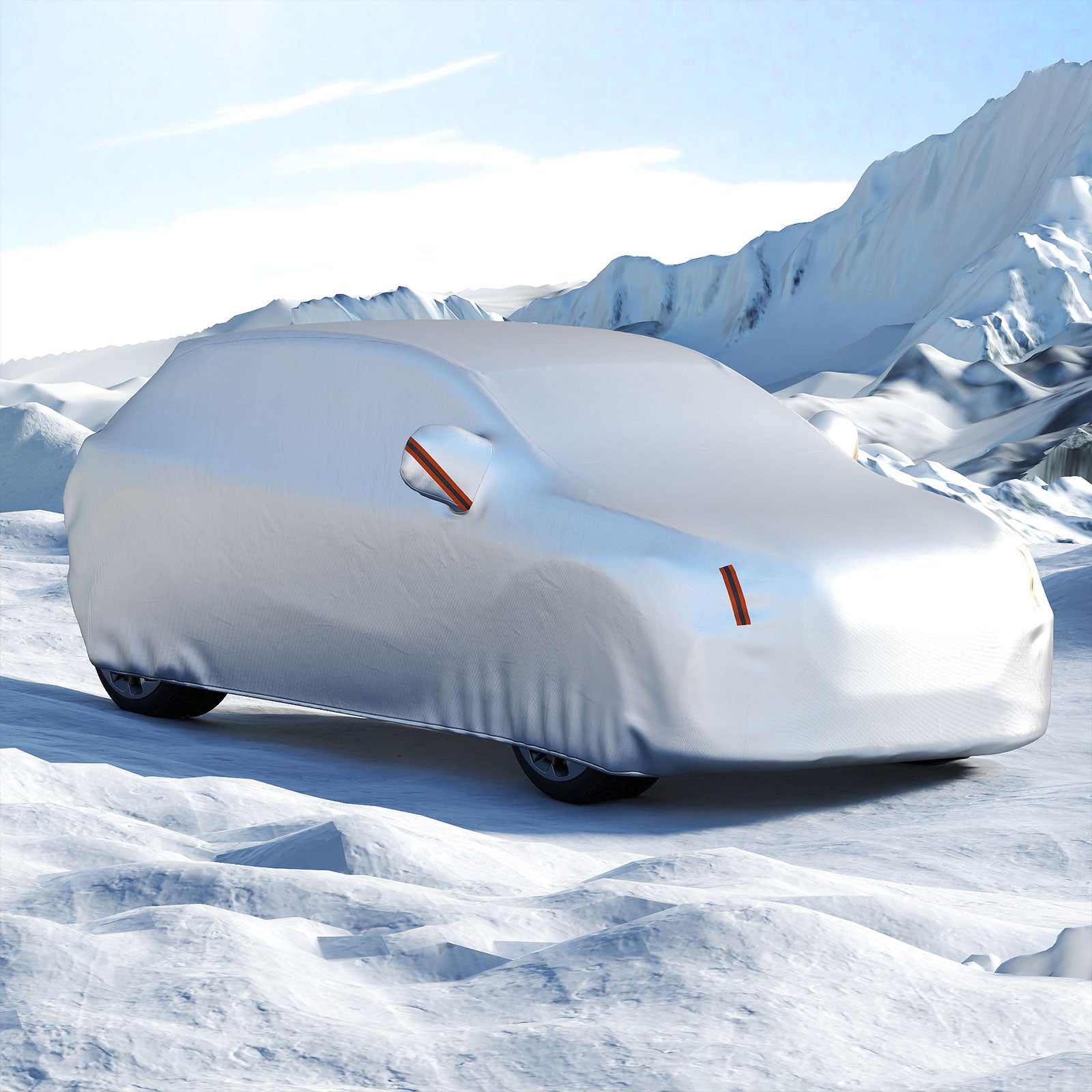 200 Inch Car Cover, Rain Sun UV Protection, Silver Garages at Gallery Canada