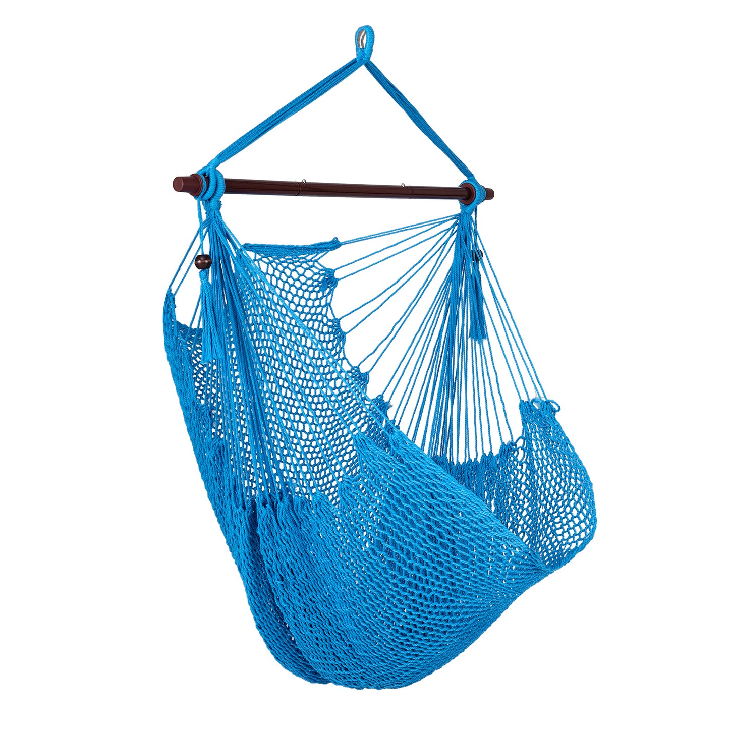 Large Hammock Chair, Metal Spreader Bar, Soft-Spun Rope, Blue Hammocks Blue at Gallery Canada