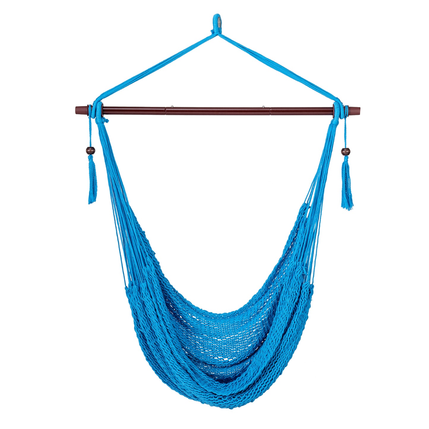 Large Hammock Chair, Metal Spreader Bar, Soft-Spun Rope, Blue Hammocks at Gallery Canada