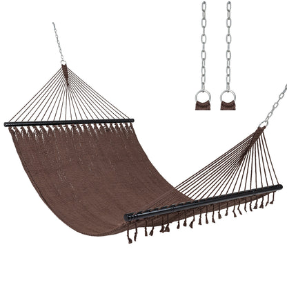 Caribbean Hammock With Spreader Bar, Brown Hammocks at Gallery Canada