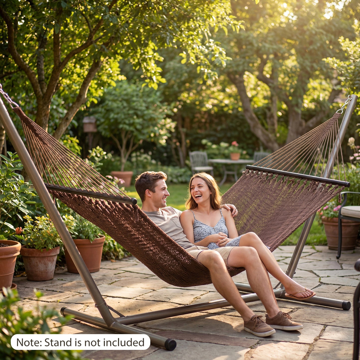 Caribbean Hammock With Spreader Bar, Brown Hammocks at Gallery Canada