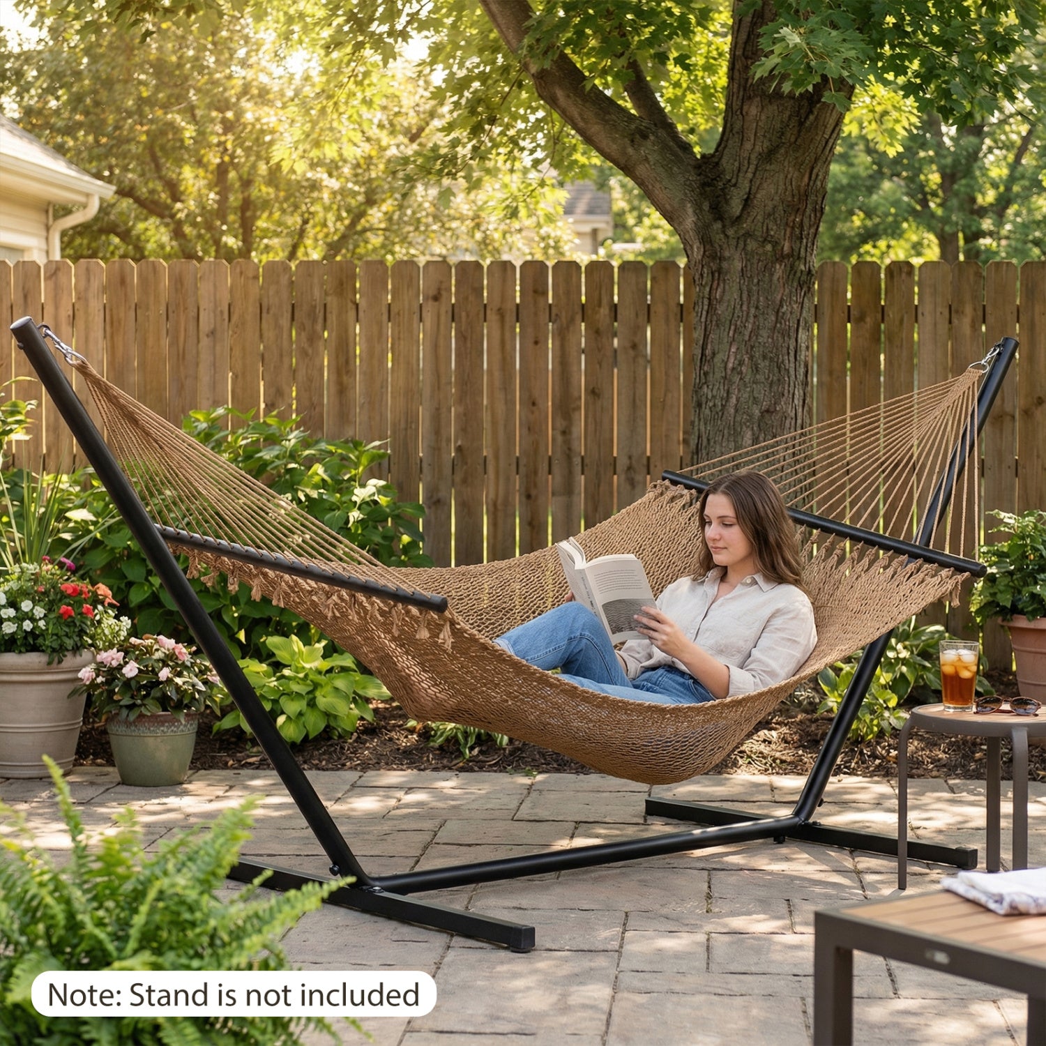 Caribbean Hammock With Spreader Bar, Khaki Hammocks at Gallery Canada