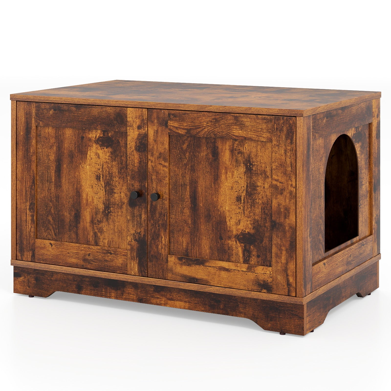 Wooden Cat Litter Box Enclosure, Indoor Cat House, Brown Cat Supplies at Gallery Canada