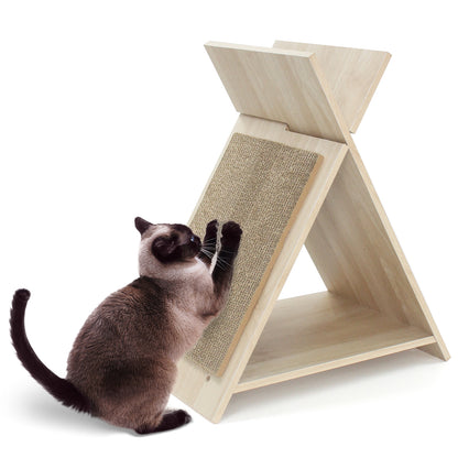 Cat Scratcher for Claw Sharpening and Furniture Protection-NA, Natural