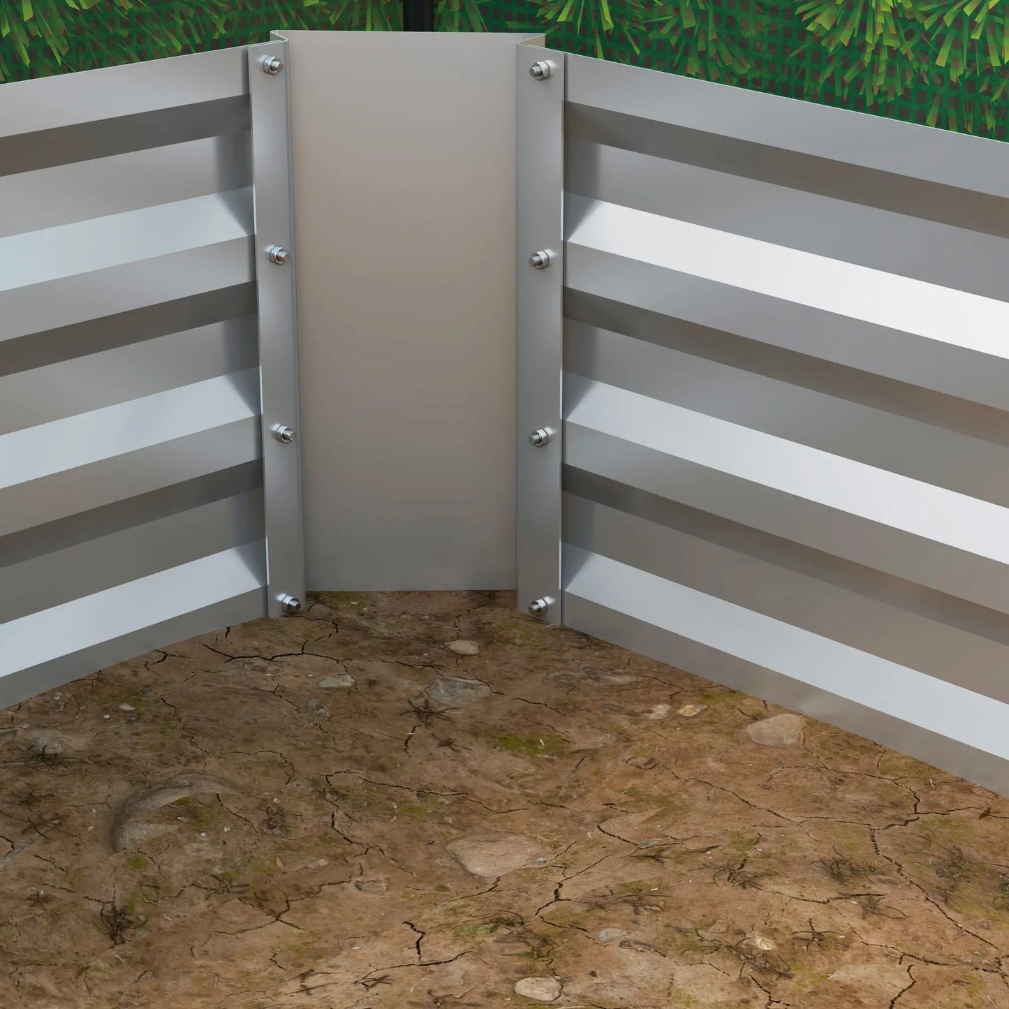 8.6 x 3 x 1ft Raised Garden Bed, Mini Greenhouse, Galvanized Cover, Green Galvanized Planter Boxes at Gallery Canada