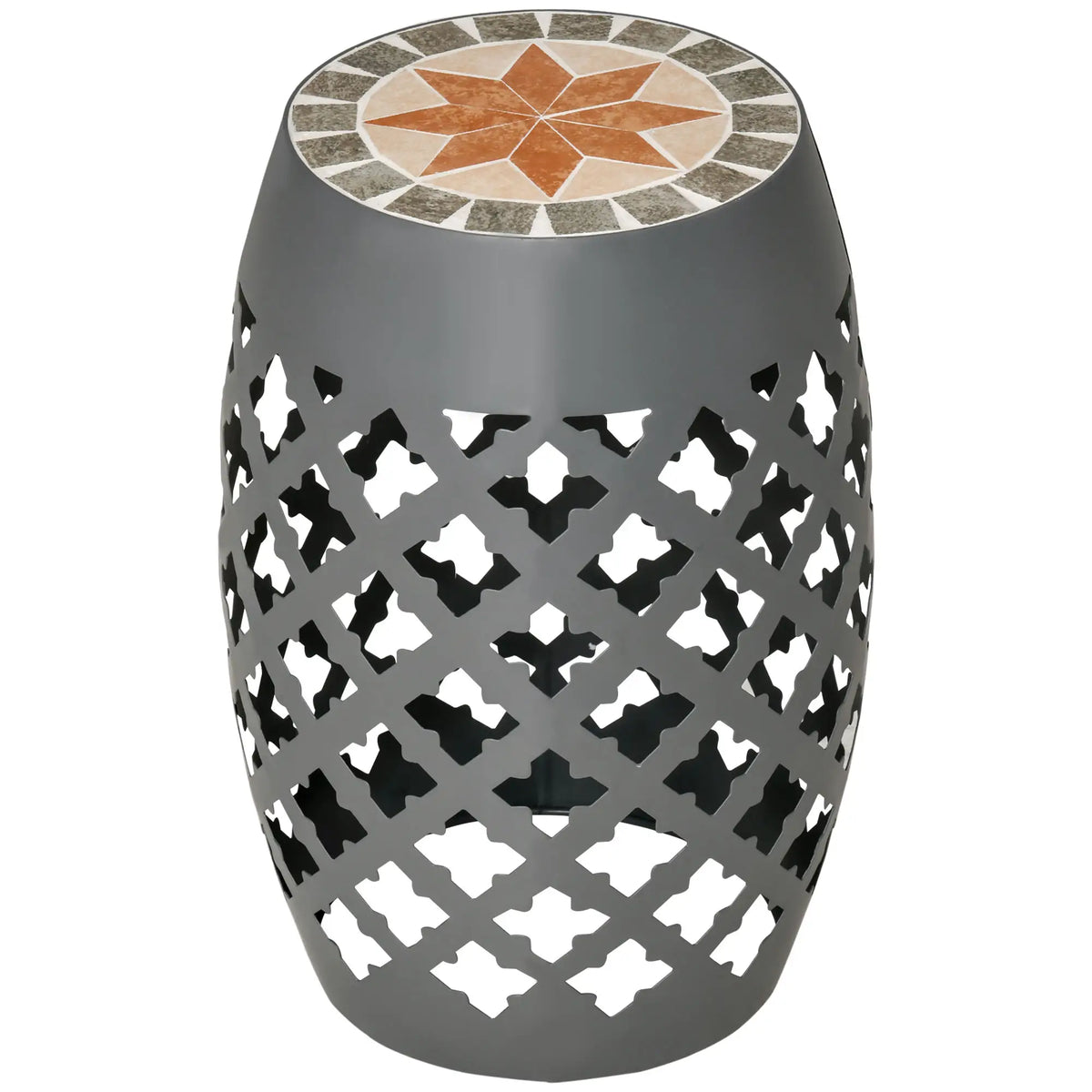 Ceramic Garden Stool, 12" Drum Side Table, Grey Patio Chairs at Gallery Canada