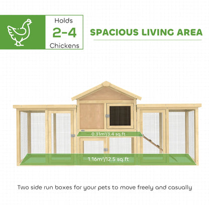 Wooden Chicken Coop, Large Rabbit Hutch, Nesting Box, Run, Ramp, Drawer Chicken Coops at Gallery Canada