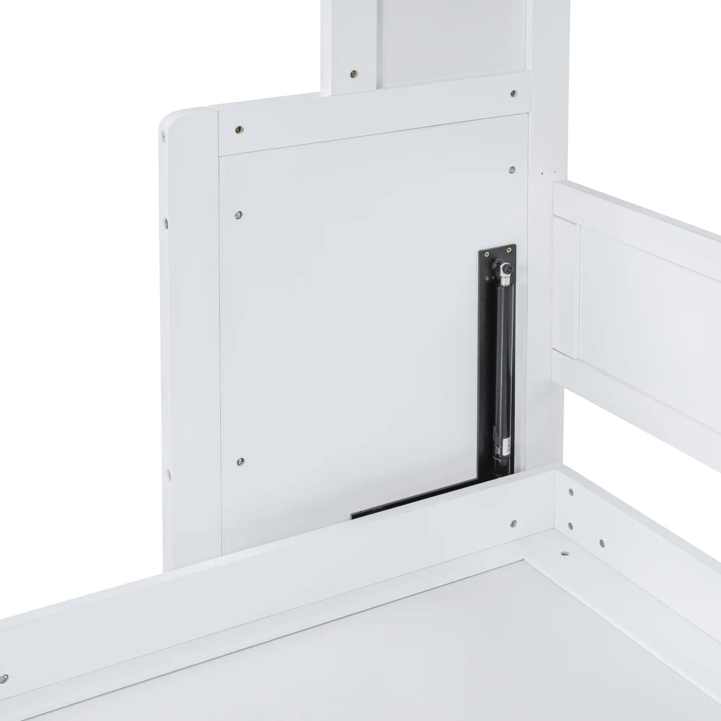 Murphy Bed with Side Flip, Closet, Drawers, 112" L x 21.5" W x 78.5" H, White Bed Frames at Gallery Canada