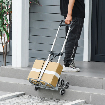 6-Wheels Stair Climber Hand Truck, Heavy Duty Folding Cart, 154lbs Capacity Folding Hand Trucks at Gallery Canada