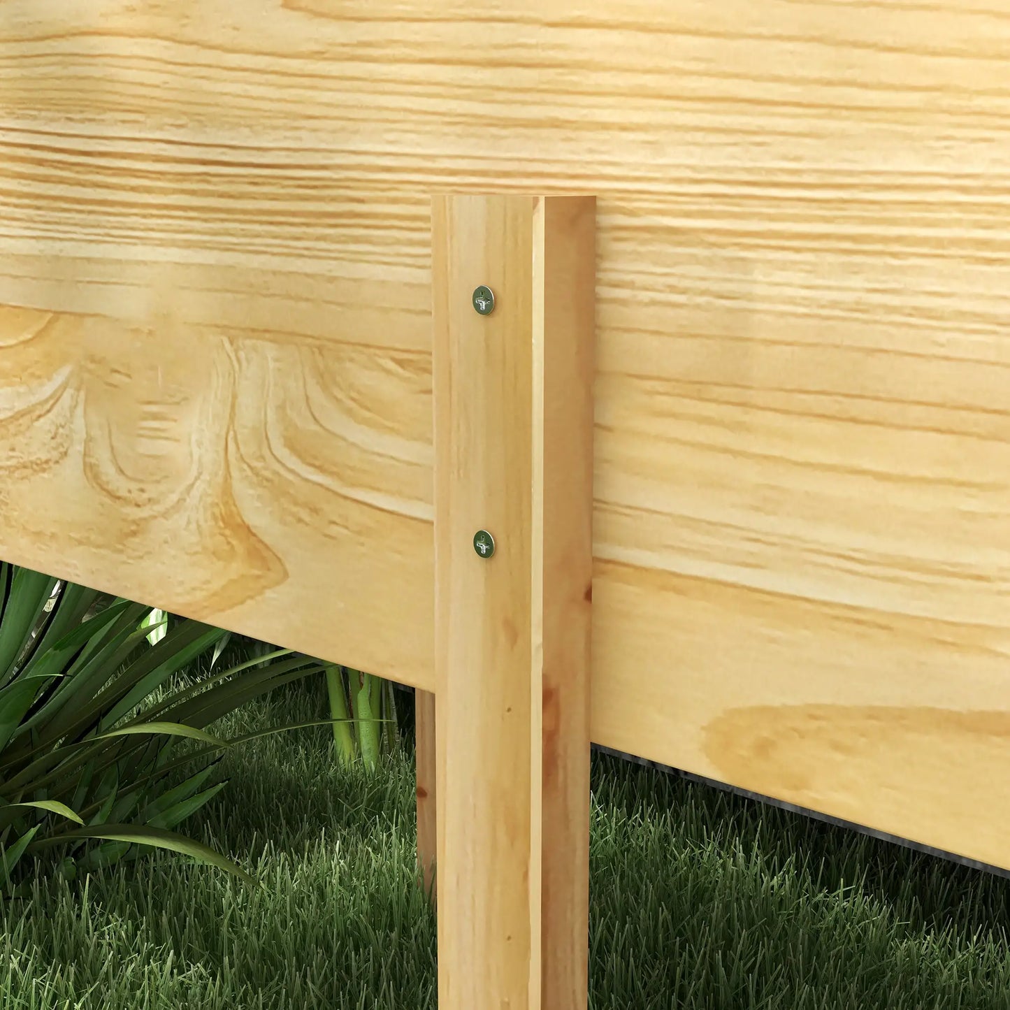 Wooden Raised Garden Bed, Large Elevated Planter Box, 7.4' x 1.8' x 2.6' Raised Garden Beds at Gallery Canada