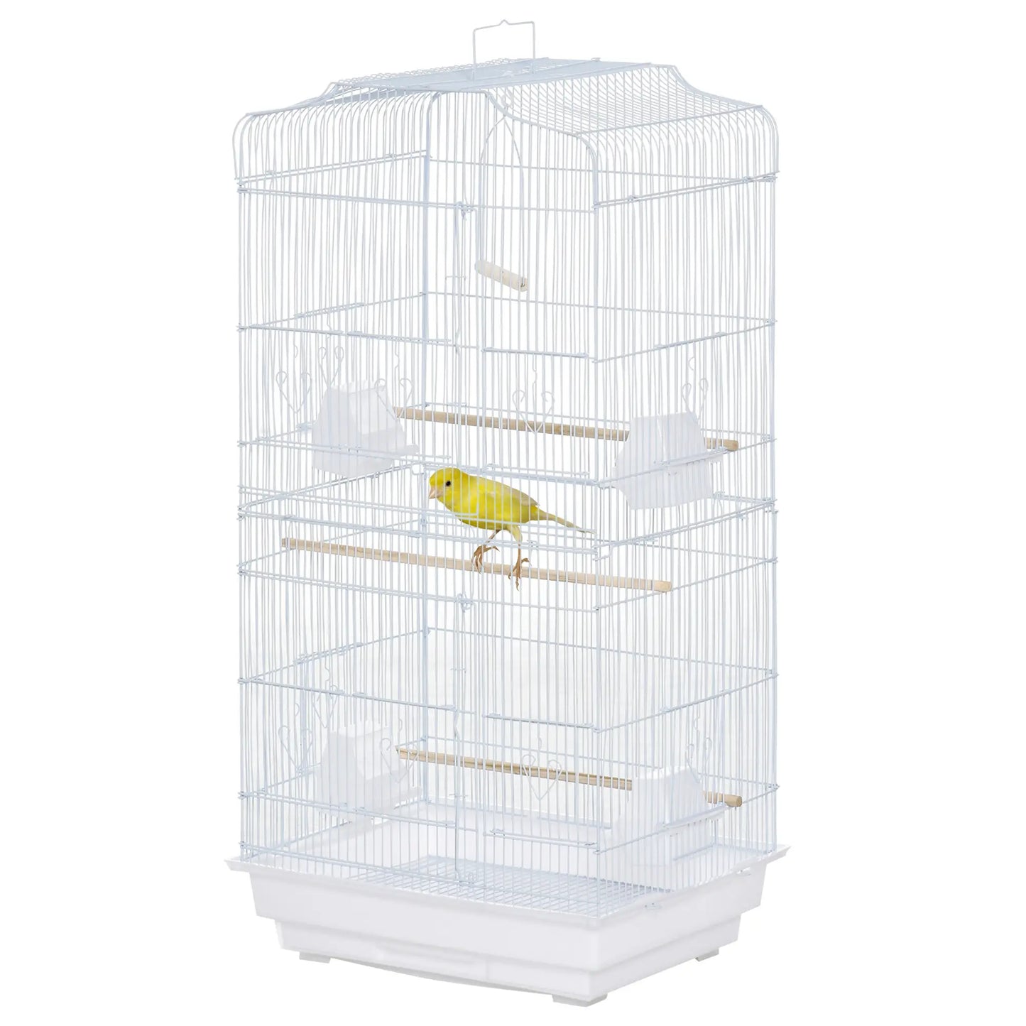 36" Bird Cage, Macaw Play House, Parrot Flight Cage, White Bird Cages at Gallery Canada