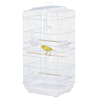 36" Bird Cage, Macaw Play House, Parrot Flight Cage, White Bird Cages at Gallery Canada
