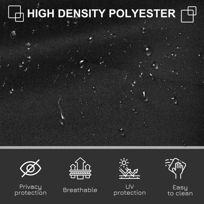 118" x 63" Retractable Patio Awning, Outdoor Privacy Screen, UV Wind Resistant, Black Side Awnings at Gallery Canada