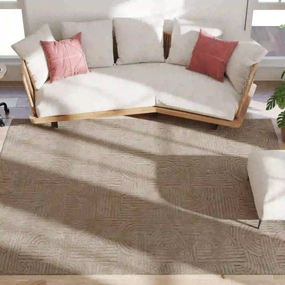 7.5x9.5 Faux Fur Rug, Non-Slip Carpet for Living Room, Bedroom, Tan Area Rugs Tan at Gallery Canada