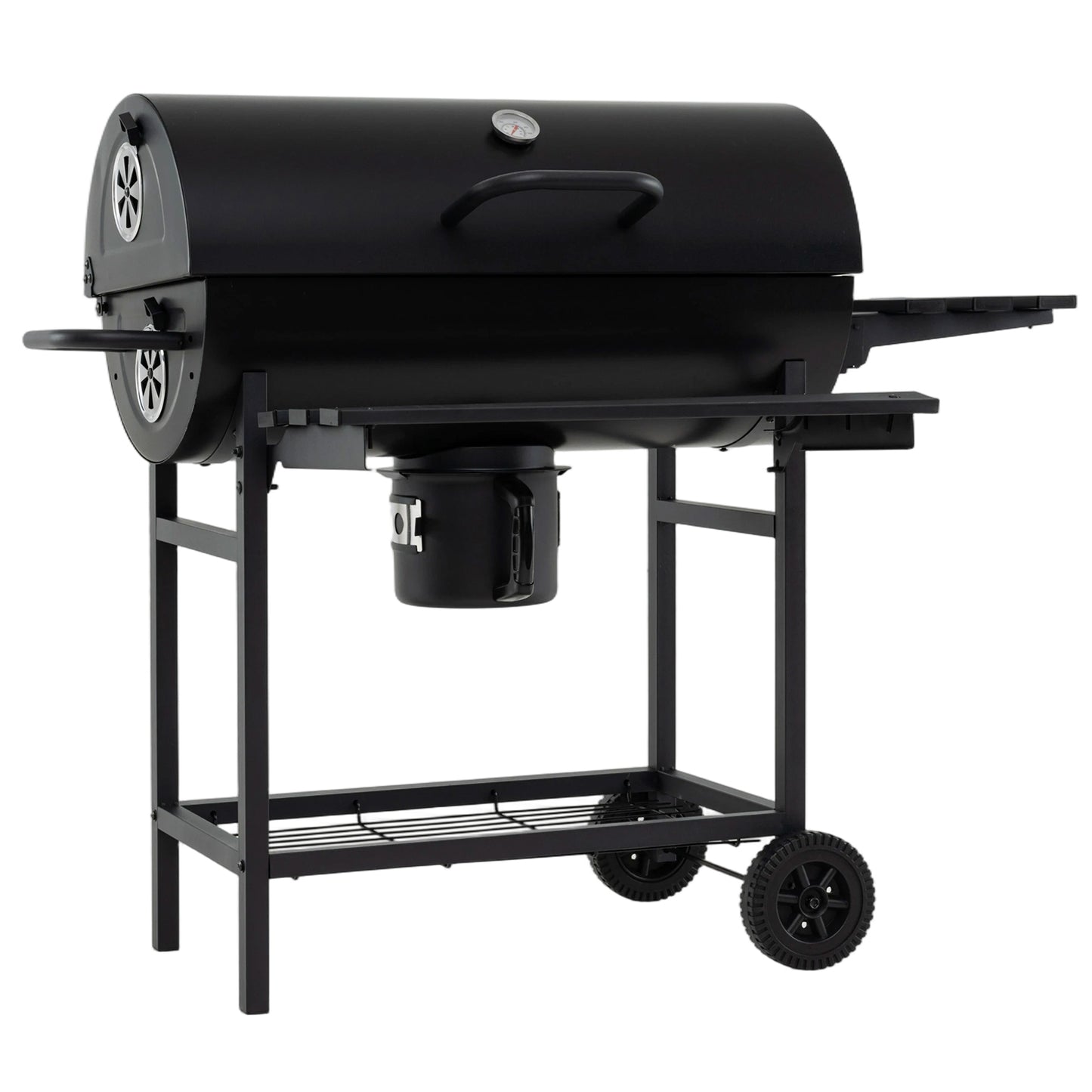 Charcoal BBQ Grill Outdoor Smoker Combo With Thermometer, Black Outdoor Grills at Gallery Canada