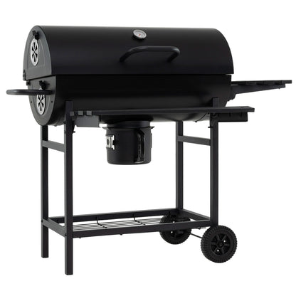 Charcoal BBQ Grill Outdoor Smoker Combo With Thermometer, Black Outdoor Grills at Gallery Canada