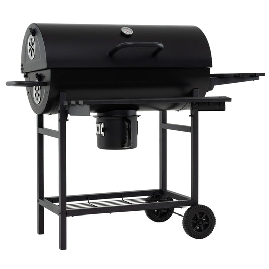 Charcoal BBQ Grill Outdoor Smoker Combo With Thermometer, Black Outdoor Grills Black at Gallery Canada