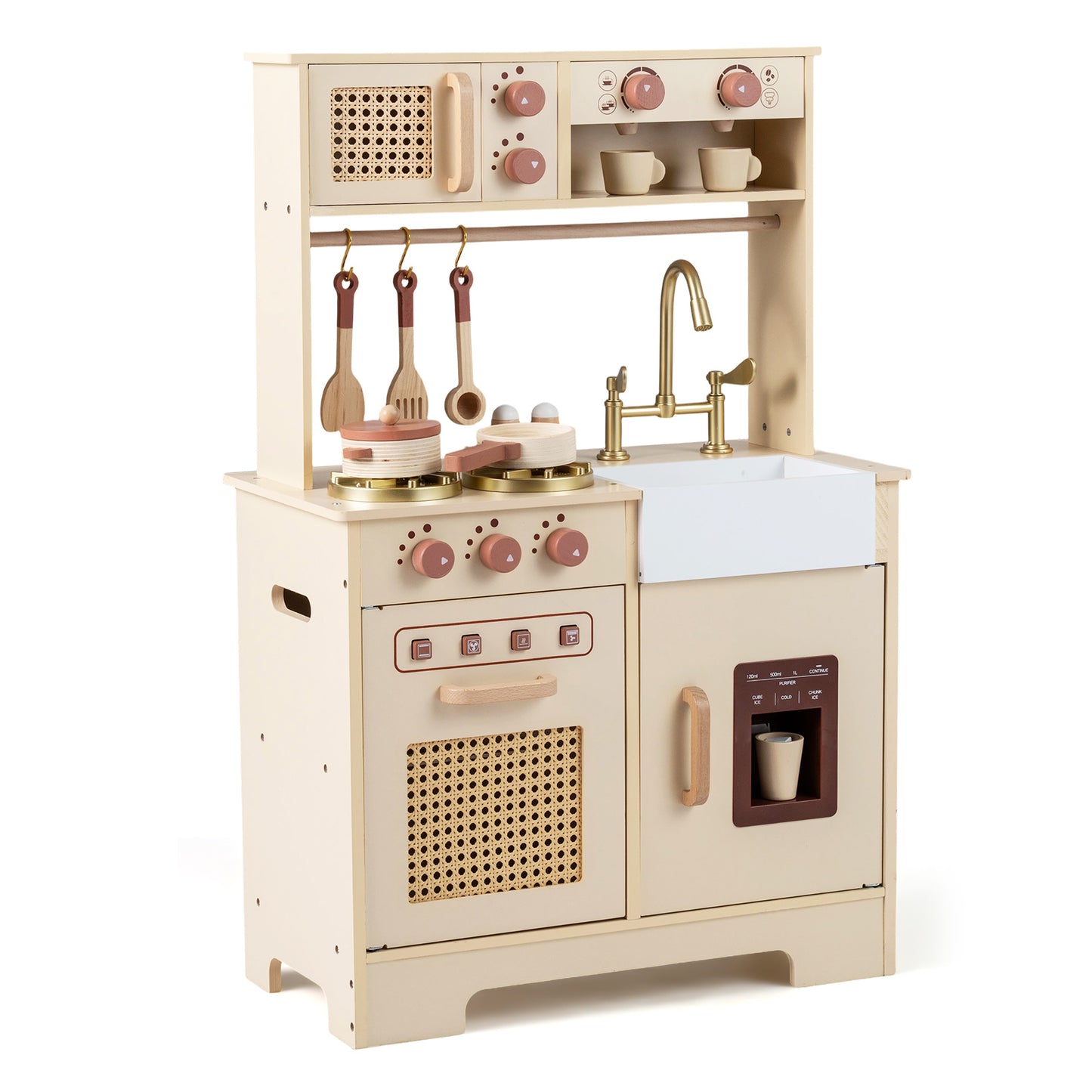 Kids Pretend Play Kitchen With Lights, Sounds, Yellow Play Kitchen Sets at Gallery Canada