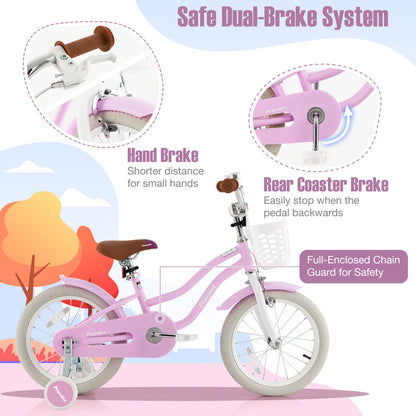 Children Bicycle With Front Handbrake, Rear Coaster Brake, Purple Kids Bike at Gallery Canada