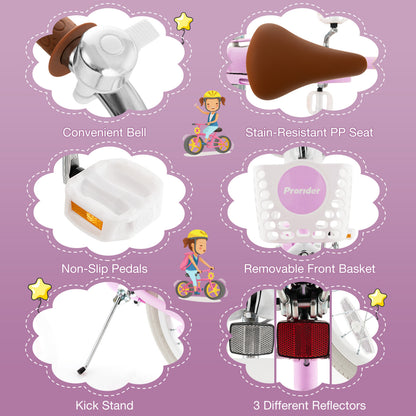 Children Bicycle With Front Handbrake, Rear Coaster Brake, Purple Kids Bike at Gallery Canada