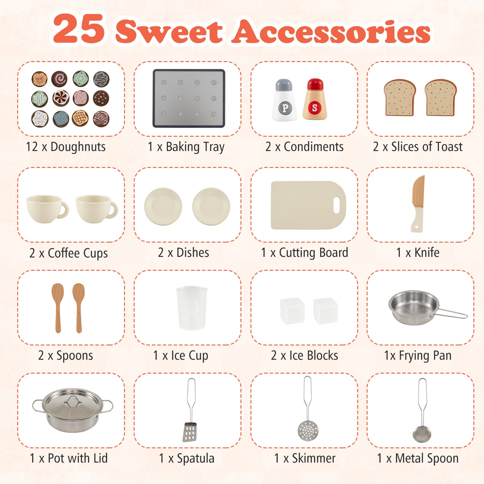 Children Pretend Toy Kitchen Playset with Light and Sound, White Play Kitchen Sets at Gallery Canada