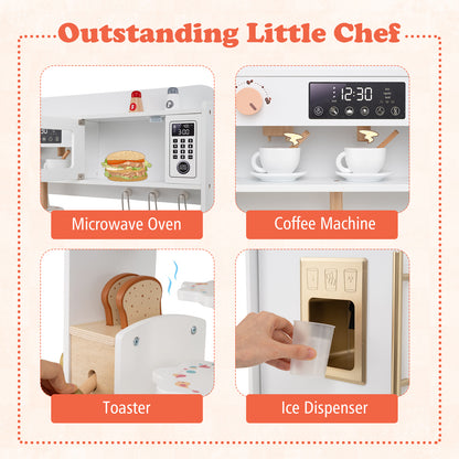 Children Pretend Toy Kitchen Playset, White Play Kitchen Sets at Gallery Canada