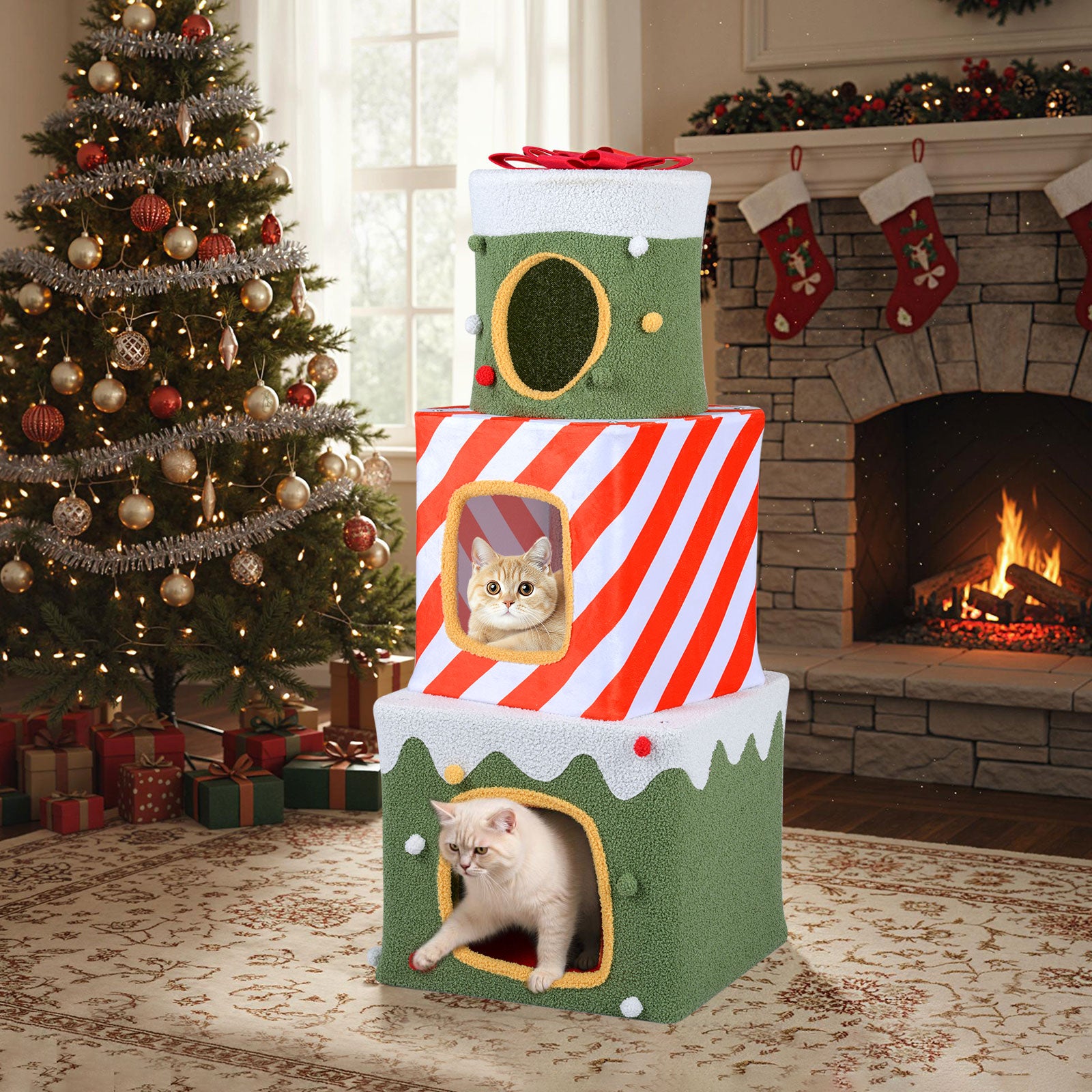 Christmas Cat Tree for Indoor Cats 47