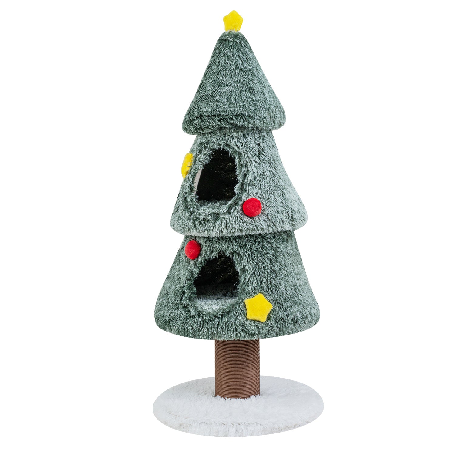 Christmas Cat Tree with 2 Condos, Scratching Post, Green Cat Trees Condos & Scratchers at Gallery Canada
