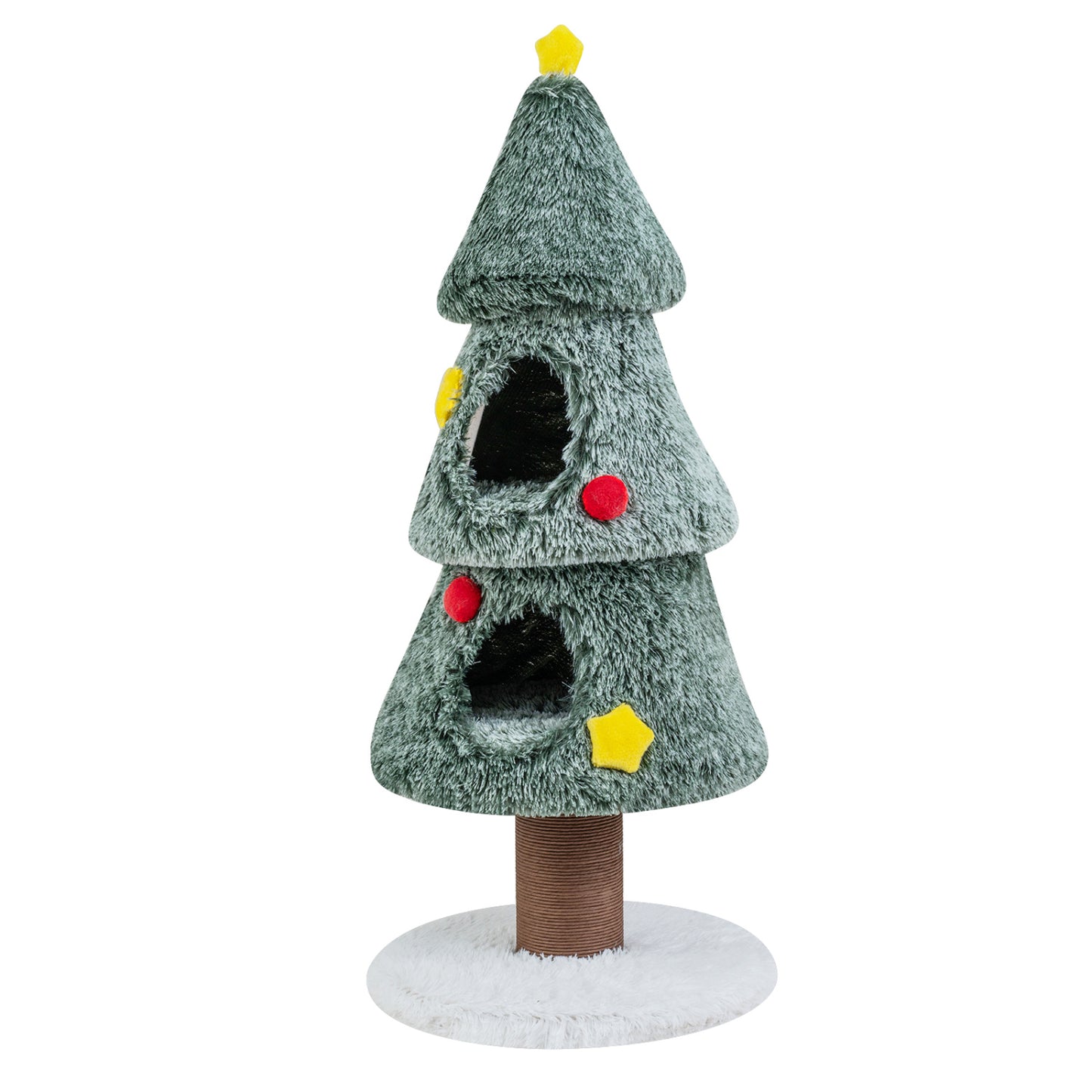 Christmas Cat Tree with 2 Condos, Scratching Post, Green Cat Trees Condos & Scratchers at Gallery Canada