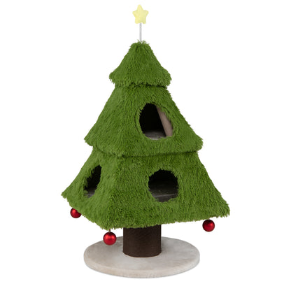 Christmas Cat Tree, Scratching Post, Green