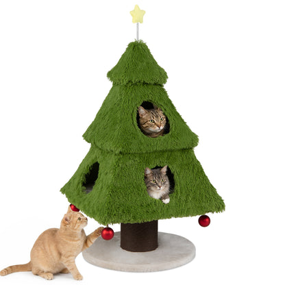 Christmas Cat Tree, Scratching Post, Green