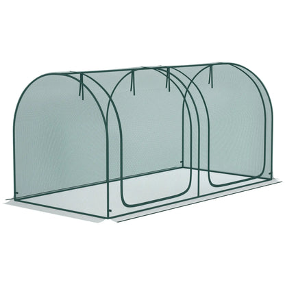 8' x 3' Crop Cage, Garden Plant Protector, Dark Green Walk In Greenhouses at Gallery Canada