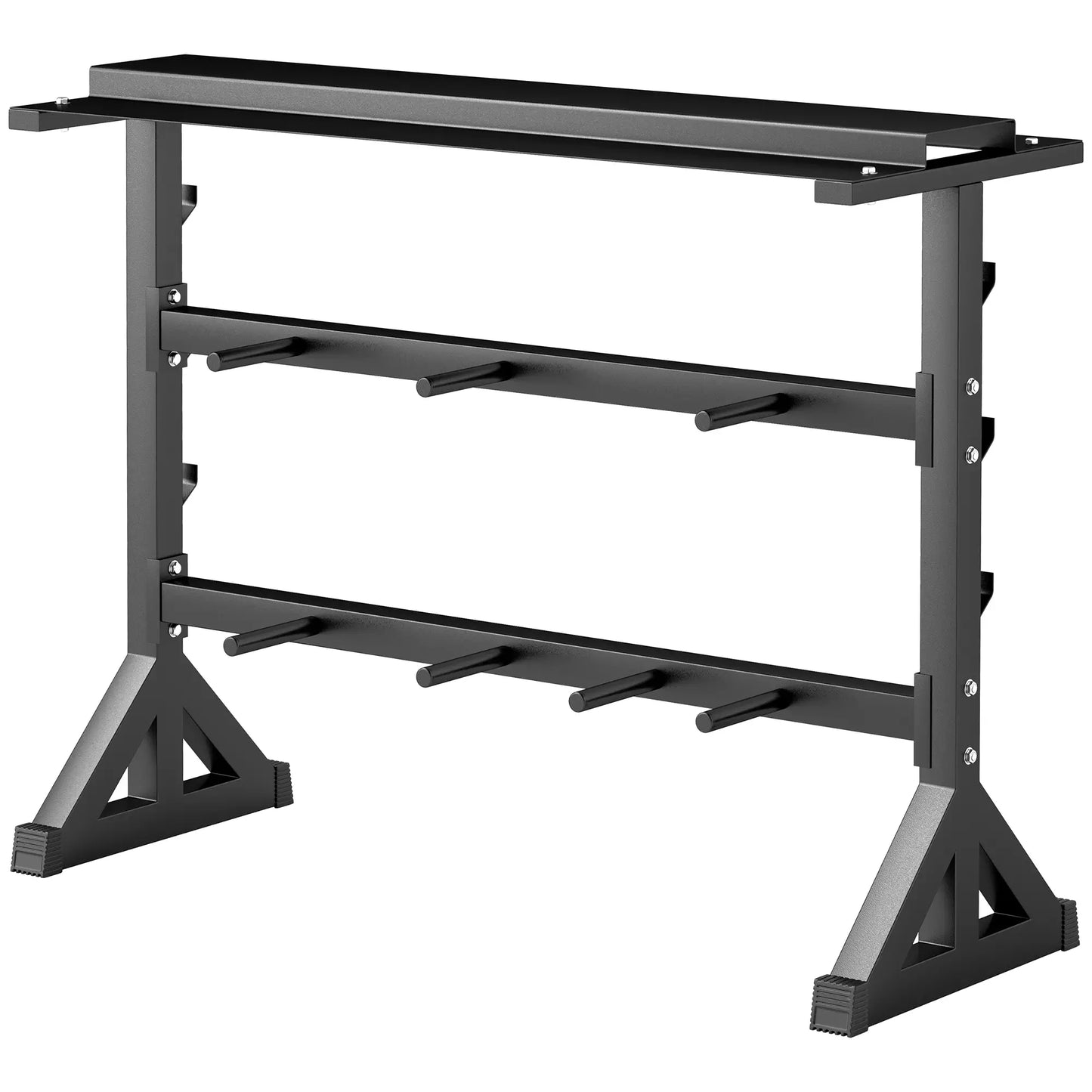 1100LBS Capacity Weight Rack, Plate and Dumbbell Rack, Home Gym Storage Benches Racks & Bars Black at Gallery Canada