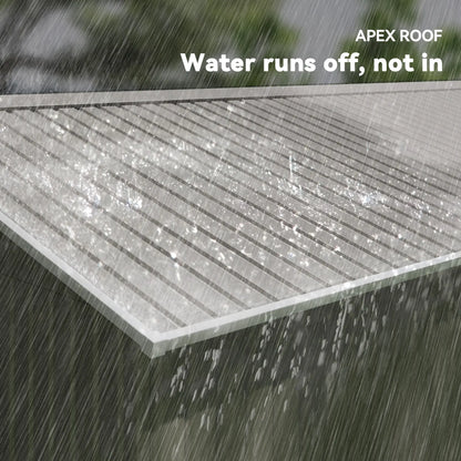 11' x 13' Garden Storage Shed, Double Sliding Door, 4 Vents, Light Grey Sheds at Gallery Canada