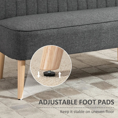 Modern 2 Seat Sofa, Upholstered Two Seater Couch, Light Grey 2-Seater Sofas at Gallery Canada