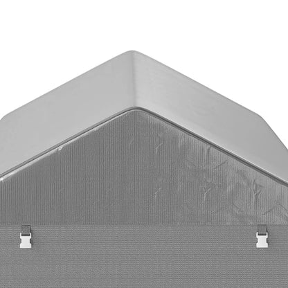 Portable Bicycle Shed, Galvanized Steel Frame, Large Door, Waterproof, Light Grey Sheds at Gallery Canada