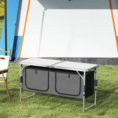 Adjustable Height Aluminum Folding Picnic Table, Outdoor Camping Picnic Tables & Camping Chairs at Gallery Canada