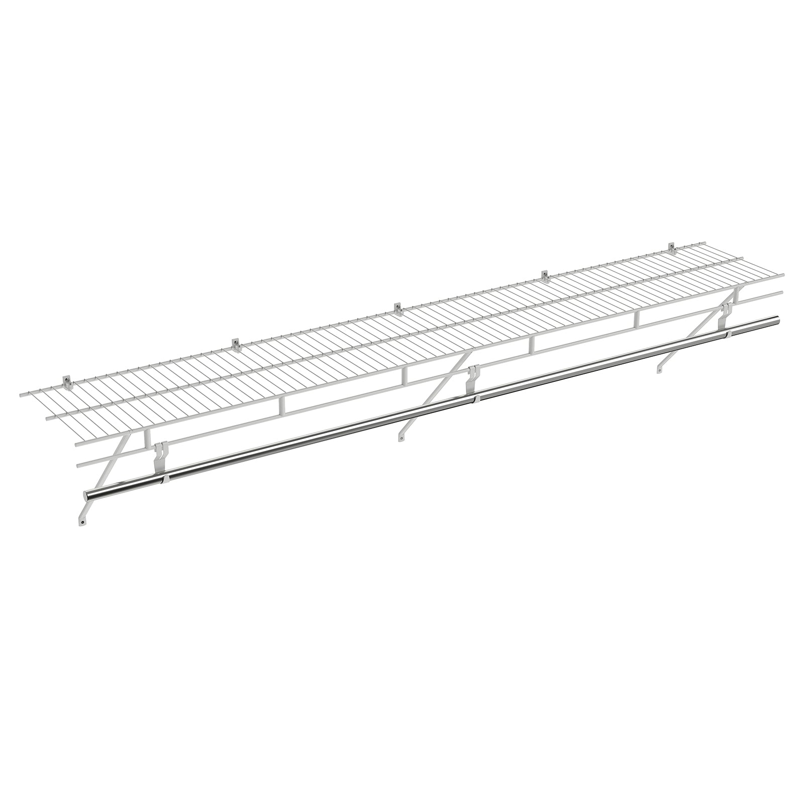 Closet Shelves Wall Mounted with Hanging Rod for Laundry Room Shoe Racks & Storage Benches at Gallery Canada