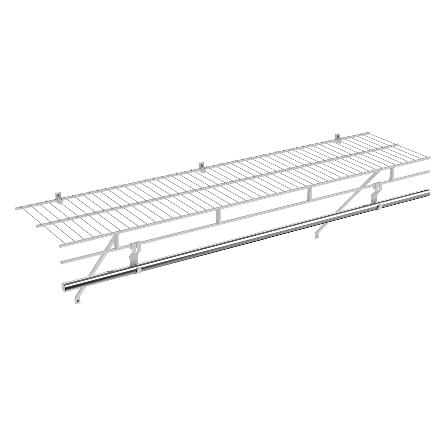 Closet Shelves Wall Mounted with Ventilated Metal Wire Shelving Kit Shoe Racks & Storage Benches at Gallery Canada