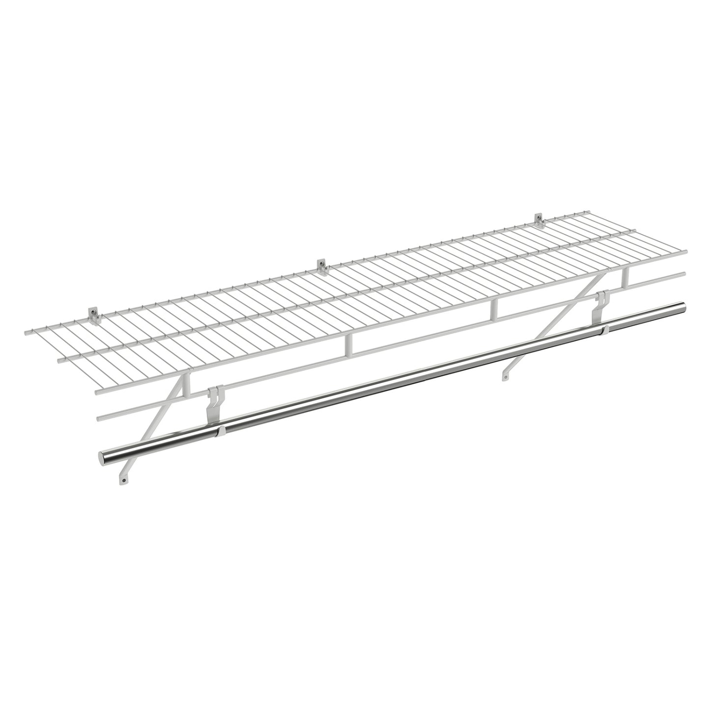 Closet Shelves Wall Mounted with Ventilated Metal Wire Shelving Kit Shoe Racks & Storage Benches at Gallery Canada