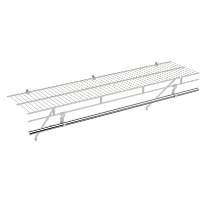 Closet Shelves Wall Mounted with Ventilated Metal Wire Shelving Kit Shoe Racks & Storage Benches at Gallery Canada