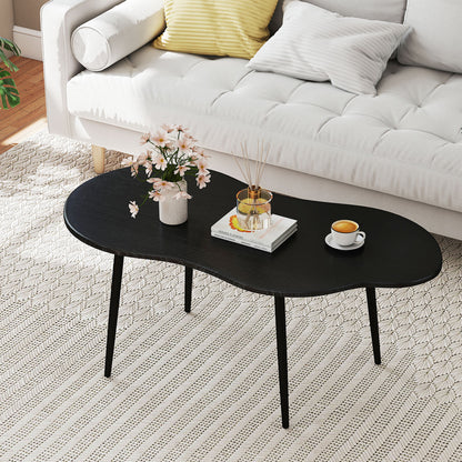 Cloud Coffee Table 39.5 In, Irregular Center Table, Black Coffee Tables at Gallery Canada