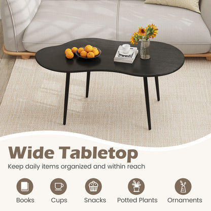 Cloud Coffee Table 39.5 In, Irregular Center Table, Black Coffee Tables at Gallery Canada