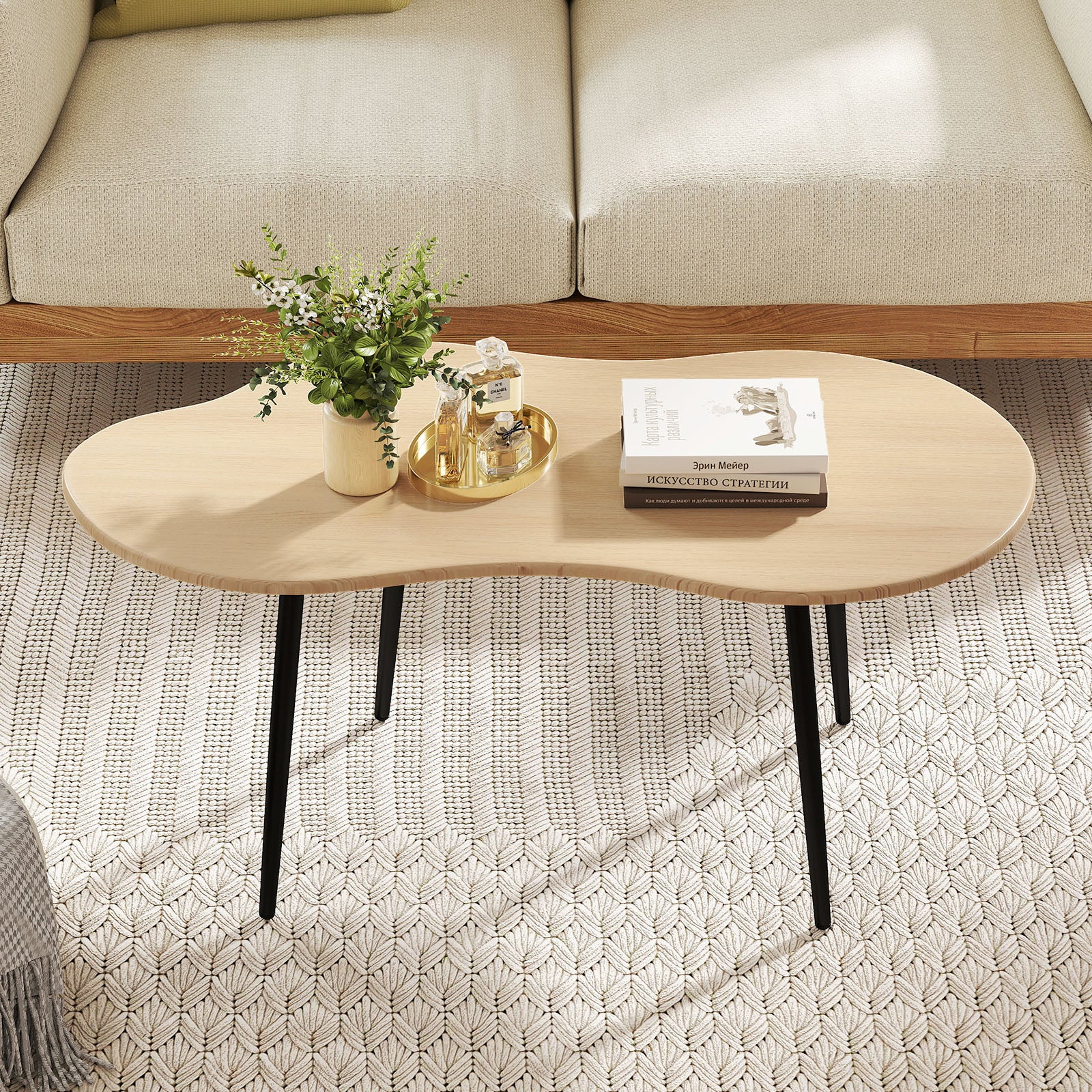 Cloud Coffee Table, Irregular Center, 39.5 In, Natural Coffee Tables at Gallery Canada