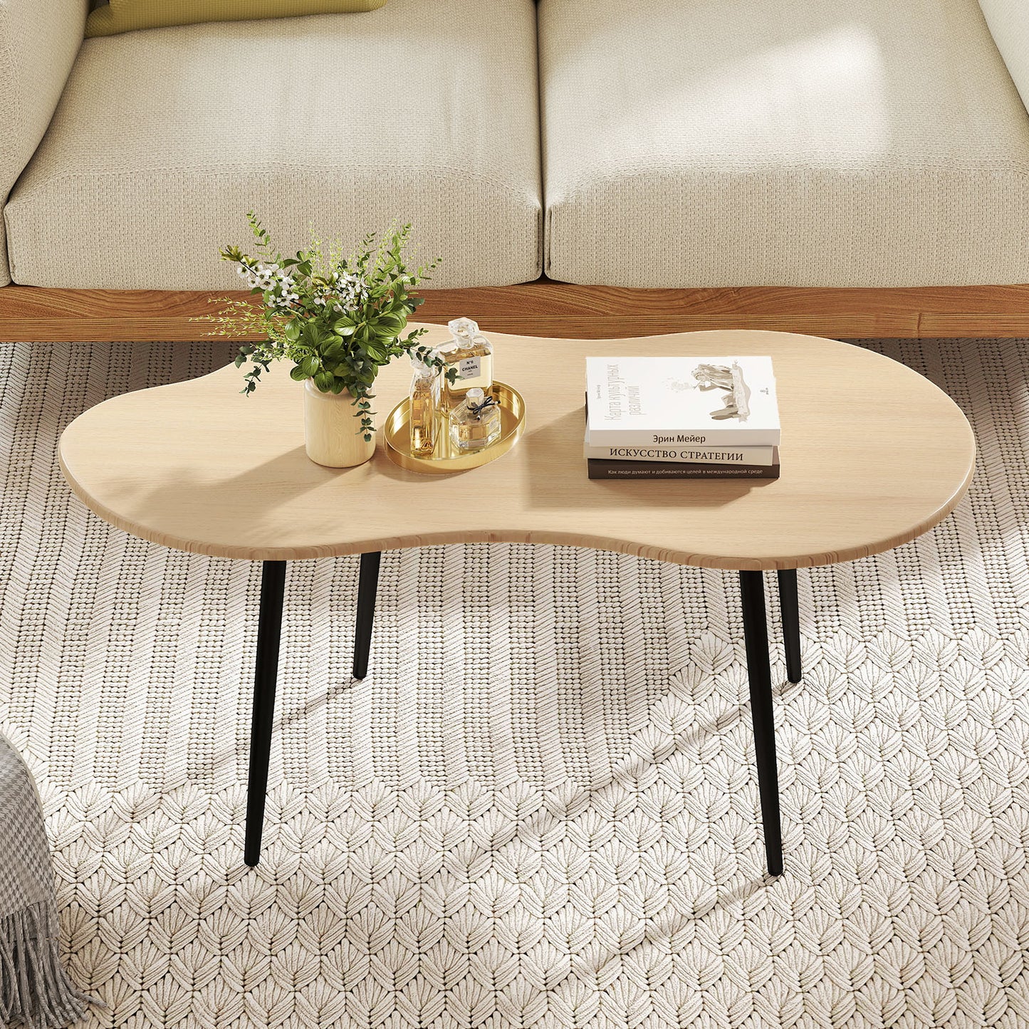 Cloud Coffee Table, Irregular Center, 39.5 In, Natural Coffee Tables at Gallery Canada