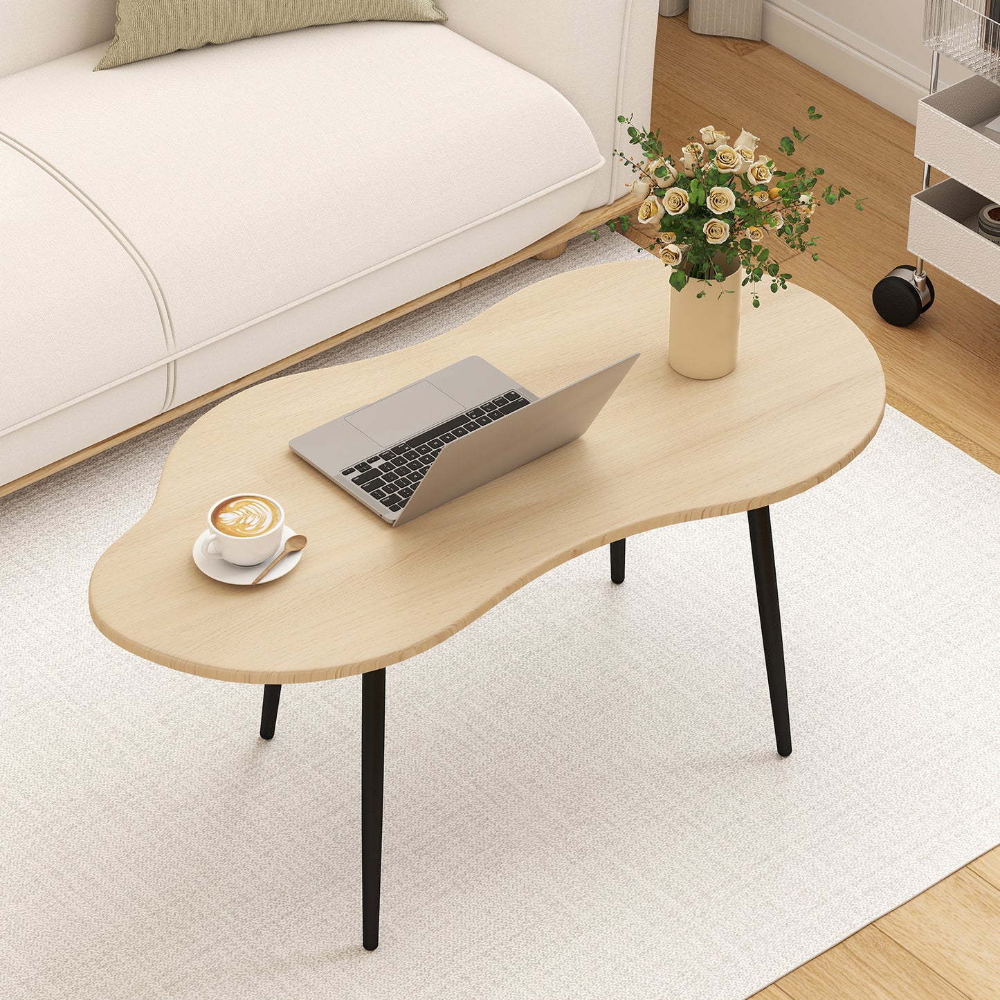 Cloud Coffee Table, Irregular Center, 39.5 In, Natural Coffee Tables at Gallery Canada