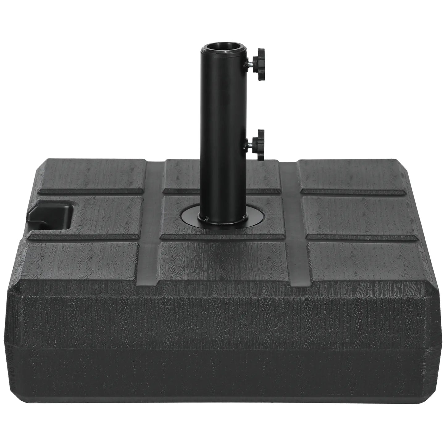 Umbrella Stand, 1.2", 1.5" or 1.9" Poles, Fillable Base, Black Umbrella Bases Black at Gallery Canada