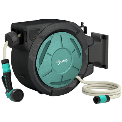 1/2 in x 65ft Wall Mounted Garden Hose Reel, Auto Rewind, Blue Garden Accessories at Gallery Canada