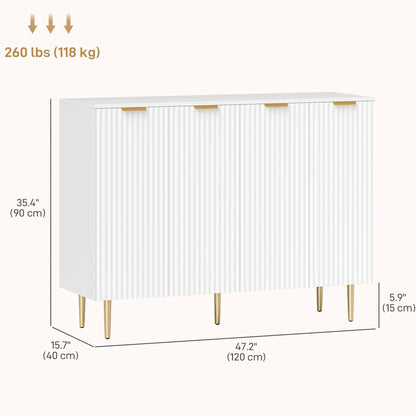 Modern Kitchen Storage Cabinet, Adjustable Shelves, White Bar Cabinets at Gallery Canada
