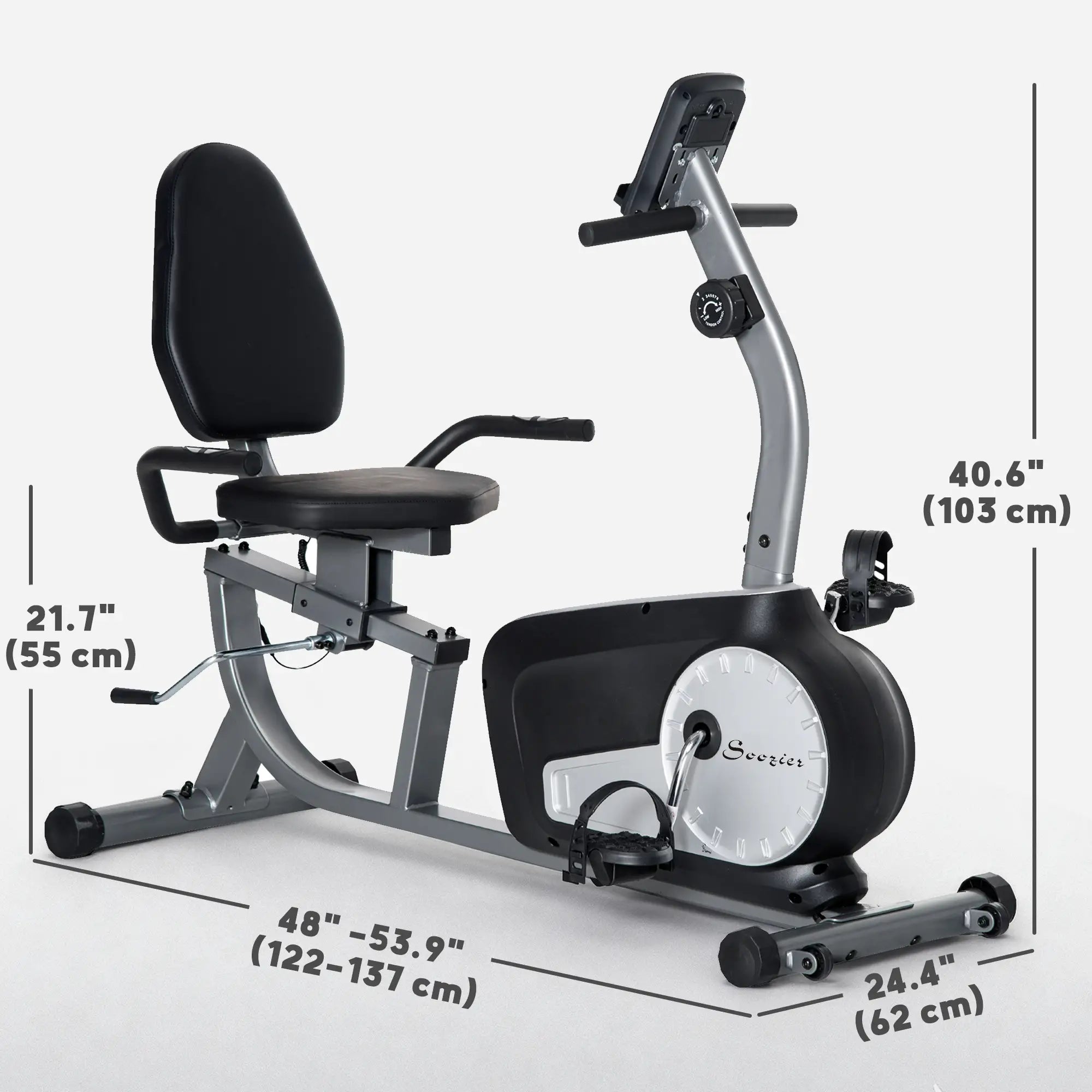Exercise Bike, 8-Level Magnetic Resistance, LCD Display, Adjustable Seat Exercise & Stationary Bikes at Gallery Canada